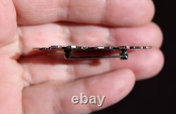Native American Sterling Silver Mudhead Kachina Brooch Pin 1-7/8