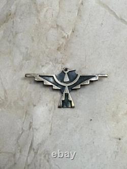 Native American Sterling Silver Thunderbird Pin/Brooch Signed 2 x 1 Inch 4.8 G