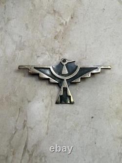 Native American Sterling Silver Thunderbird Pin/Brooch Signed 2 x 1 Inch 4.8 G