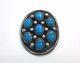 Native American Sterling Silver Turquoise Pin/ Pendant