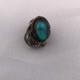 Native American Turquoise Feather Tie Tag Pin Old Pawn Ithaca 8013