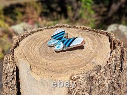 Native American Zuni Brooch Pin Pendant Butterfly Handmade Sterling Signed