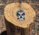 Native American Zuni Brooch Pin Pendant Thunderbird Handmade Sterling Signed