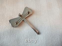 Native American Zuni Handmade Silver Dragonfly Multi-Stone Inlay Pendant / Pin