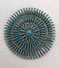 Native American Zuni Handmade Sleeping Beauty Turquoise Pin Pendant
