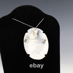 Native American Zuni Inlay Koshare Pin/pendant By Beverly Etsate