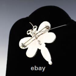 Native American Zuni Kingman & Castle Dome Turquoise Dragonfly Pendant/pin