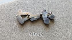 Native American Zuni Silver Disney Mickey Mouse Inlay Zuni-Toon Pendant & Brooch