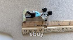Native American Zuni Silver Disney Mickey Mouse Inlay Zuni-Toon Pendant & Brooch
