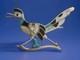 Native American Zuni Silver Multi-stone Inlay Roadrunner Pin