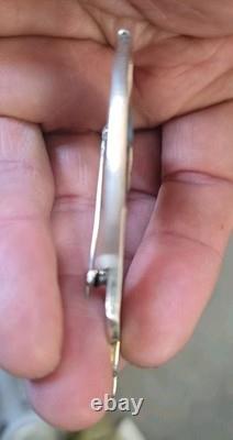 Native American Zuni Silver Multi-stone Inlay Roadrunner Pin