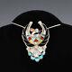 Native American Zuni Sterling Silver & Inlay Thunderbird Pin By Verdel Niiha