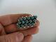 Native American Grade A+ Petit Point Turquoise Sterling Pin Brooch By Tom Begay