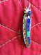 Native American Jewelry Brooch Pin For Lapel Or Collar. Authentic