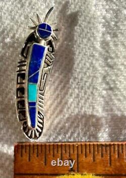 Native American jewelry Brooch Pin for lapel or collar. Authentic