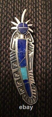 Native American jewelry Brooch Pin for lapel or collar. Authentic