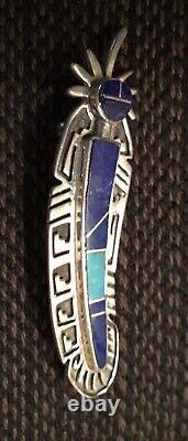 Native American jewelry Brooch Pin for lapel or collar. Authentic