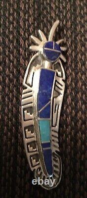 Native American jewelry Brooch Pin for lapel or collar. Authentic