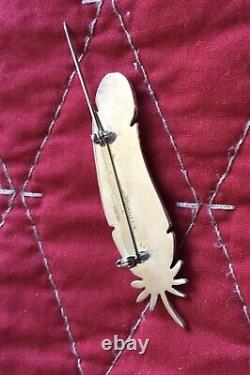 Native American jewelry Brooch Pin for lapel or collar. Authentic