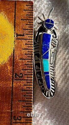 Native American jewelry Brooch Pin for lapel or collar. Authentic