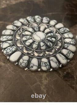 Native AmericanNavajo Pin/pendant Navajo Handmade Set in Sterling Silver JP
