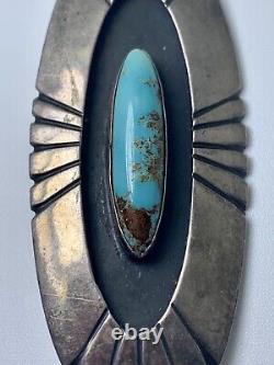 Native Navajo Lavender Pit Bisbee Sterling Silver Pin / Brooch