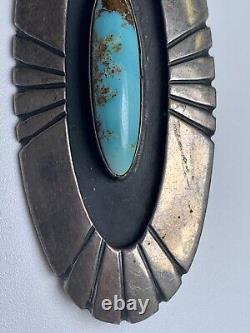 Native Navajo Lavender Pit Bisbee Sterling Silver Pin / Brooch
