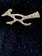 Native Road Runner Navajo Sterling Silver Stamped Old Pawn Pin Brooch 4104