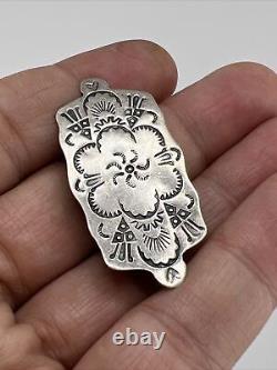 Native american Sterling Silver Handmade Pin Brooch