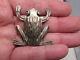 Native American Sterling Silver Frog Pin
