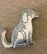Navajo Clarence/russell Lee Golden Retriever Sterling Silver Pin