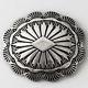 Navajo Concho Brooch Tom Lewis Sterling Silver Vintage Signed Tl Pin 1.5 Inch 7g