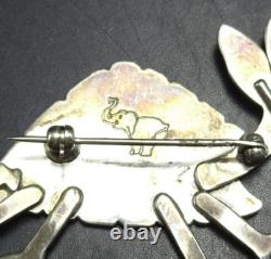 Navajo DARREL JUMBO Whimsical Sterling Silver PIN/BROOCH Armadillo Aardvark
