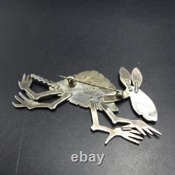 Navajo DARREL JUMBO Whimsical Sterling Silver PIN/BROOCH Armadillo Aardvark