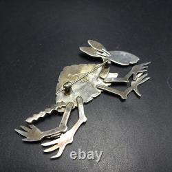 Navajo DARREL JUMBO Whimsical Sterling Silver PIN/BROOCH Armadillo Aardvark