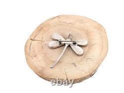 Navajo Dragonfly Brooch Pin Inlay Spiny Oyster Turquoise Handmade NA Jewelry
