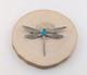 Navajo Dragonfly Brooch Pin Turquoise Stone Sterling Silver Handmade Jewelry