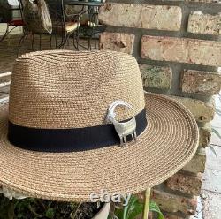 Navajo Goat Big Horn Sheep Sterling Silver Brooch Pin Signed Nora Nelson