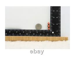 Navajo Handmade Pin Sterling Silver Coral Vintage Native Artist