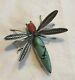 Navajo Herbert Ration Turquoise Bug Pin