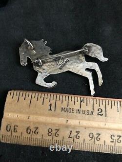 Navajo Horse Pendant Pin Sterling Silver By Artist 471