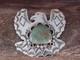 Navajo Indian Sterling Silver & Turquoise Eagle Pin Pendant Cleveland