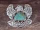 Navajo Indian Sterling Silver & Turquoise Eagle Pin Pendant Cleveland