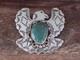 Navajo Indian Sterling Silver & Turquoise Eagle Pin Pendant Cleveland