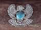 Navajo Indian Sterling Silver & Turquoise Eagle Pin Pendant Cleveland