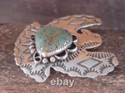 Navajo Indian Sterling Silver & Turquoise Eagle Pin Pendant Cleveland