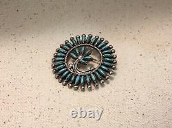 Navajo Ladies Native American jewelry pin brooch turquoise