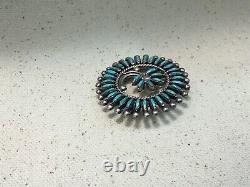 Navajo Ladies Native American jewelry pin brooch turquoise