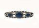 Navajo Lapis Lazuli Vintage Stamped Sterling Silver 925 Brooch Pre-owned 2.75