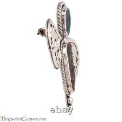 Navajo Native American Dragonfly Pin with Drussy and Turquoise SKU227872
